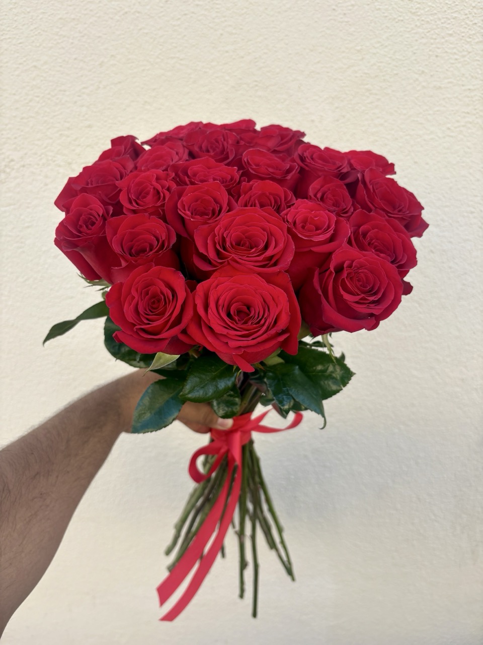 25 Nude Red Roses 🥀 – 25 Premium Long Stem Red Roses In Its Natural Beauty ♥️
