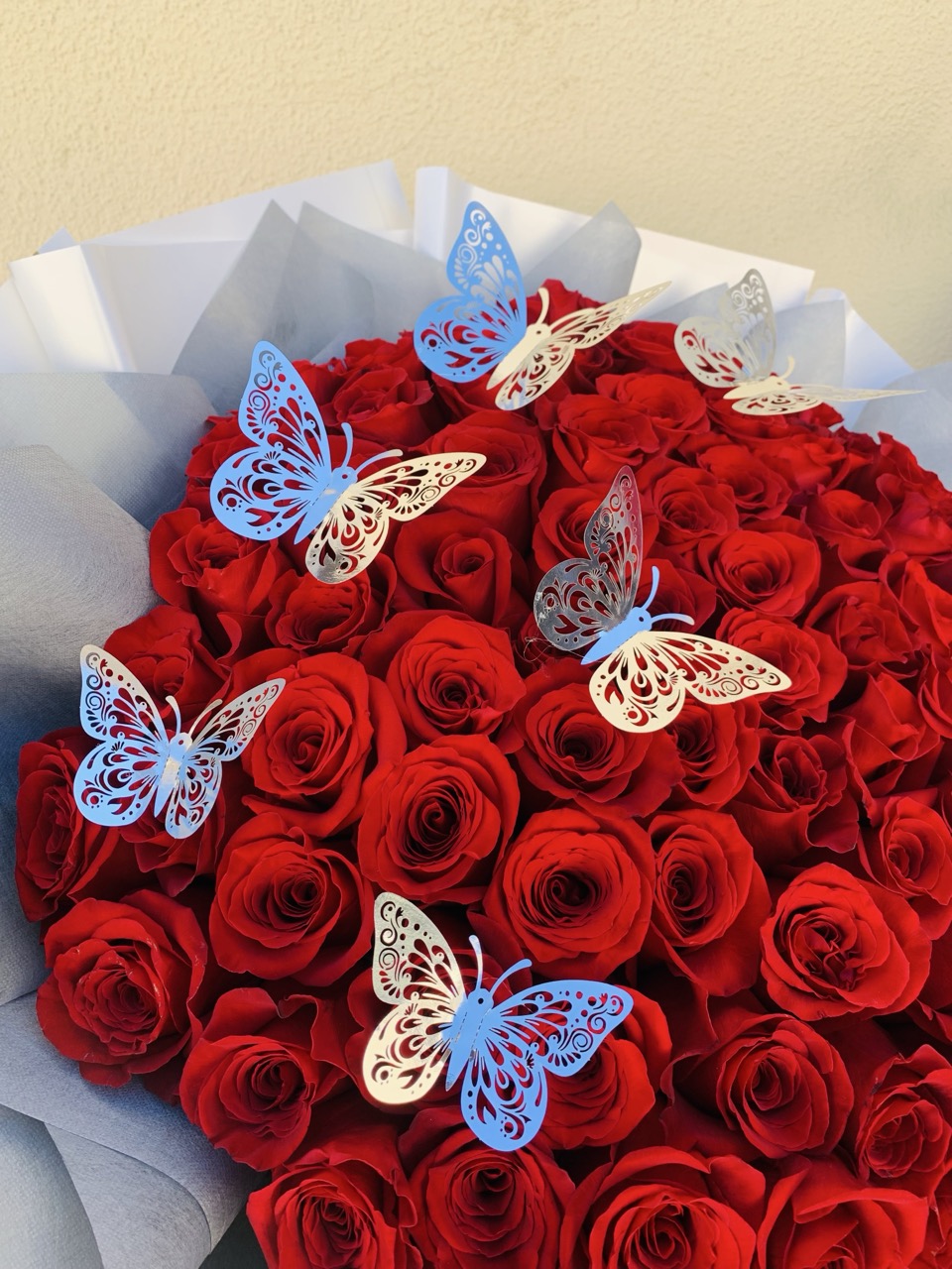 3 Silver butterfly's 🦋 – 3 Silver butterfly's Perfect Thought Full Touch For Your Bouquet 🩶